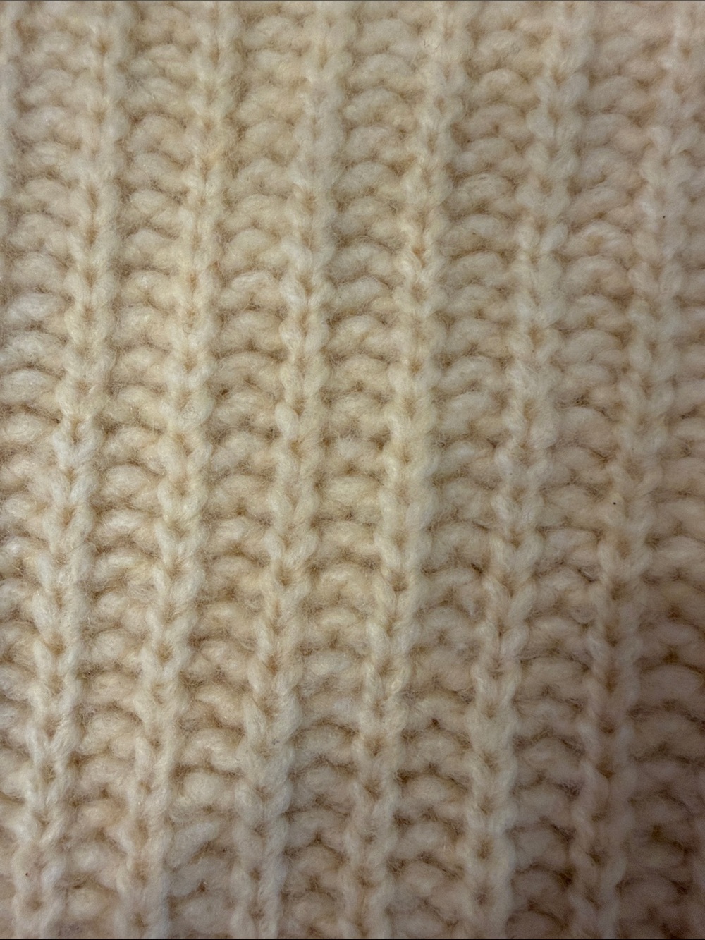 The Row Soft Cream Ribbed Knit Women's Sweater - Picture 3 of 3